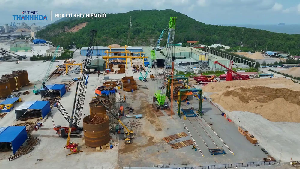 Cổng hàn điện gió Bruco tại dự án PTSC Thanh Hóa