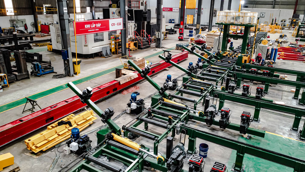 dây chuyền đính và hàn dầm tự động Full V-0820 Bruco